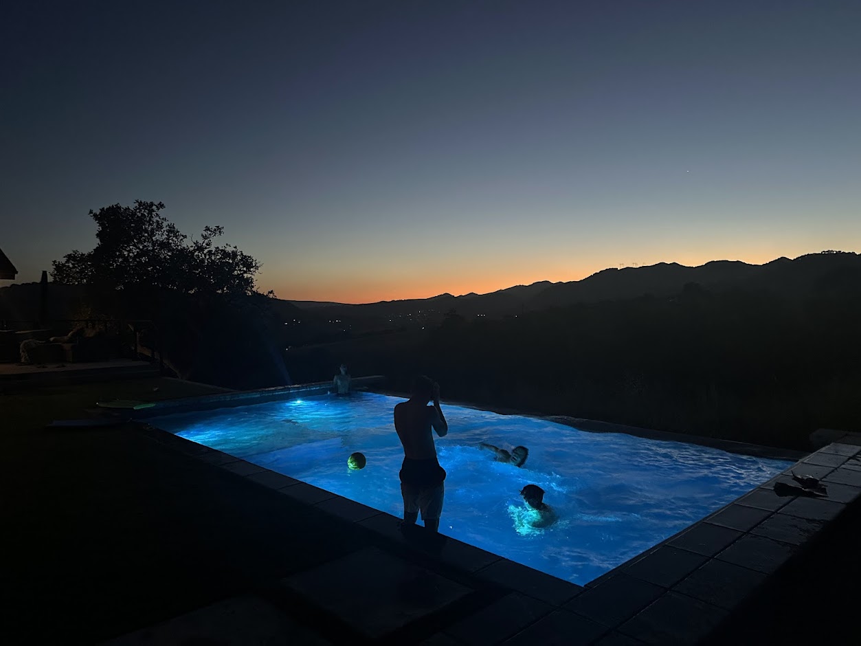 Central Coast Swim pool at night